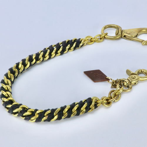 ブラックレザー ウォレットチェーン 小型 ブラックレザー ウォレットチェーン 小型