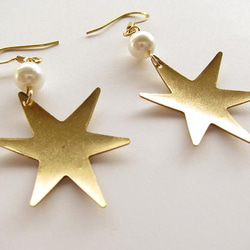 starburst earrings M (pearl) 2枚目の画像