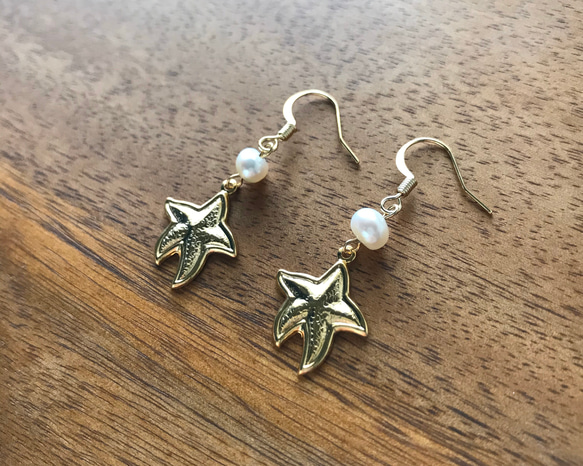 Starfish earrings 2枚目の画像