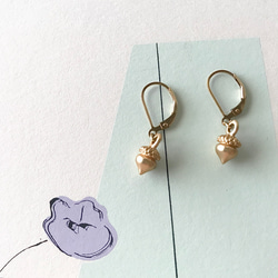 Acorn earrings 1枚目の画像