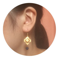 Quatrefoil earrings 4枚目の画像