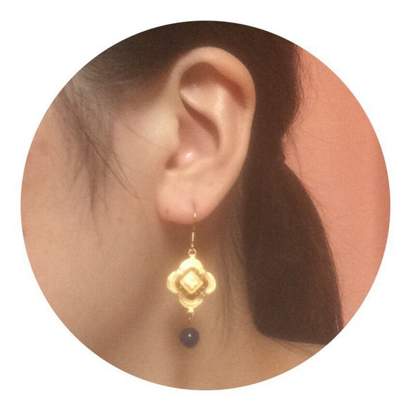 Quatrefoil earrings 4枚目の画像