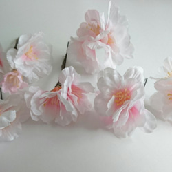 春ウェディングや入学式に*°桜×リボンの花飾り 3枚目の画像