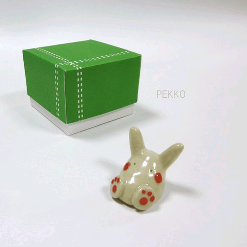 ひよこ様オーダー分】ぽちゃうさぎ 箸置き(化粧箱入) 箸・箸置き 
