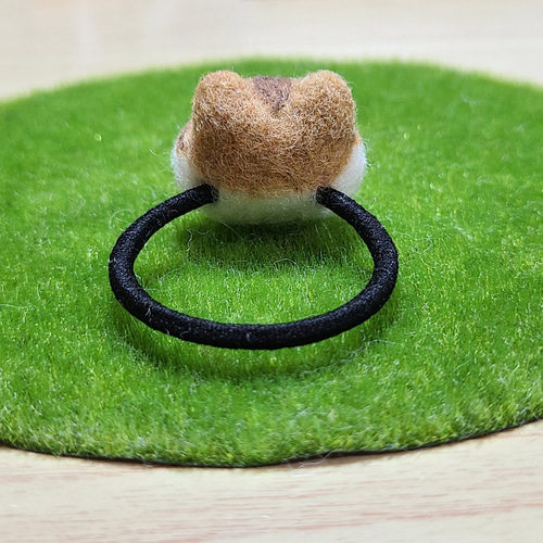 受注制作】ヘアゴム 髪ゴム 羊毛フェルト ハムスター キッズ 雑貨