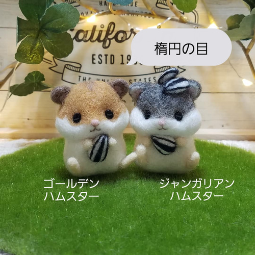 受注制作】ハムスター オーダー 羊毛フェルト 羊毛フェルト