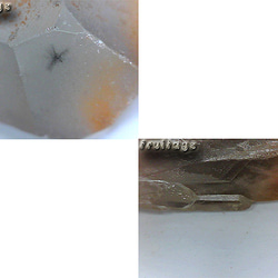 原石クリスタルのネックレス(星入り)8 2枚目の画像