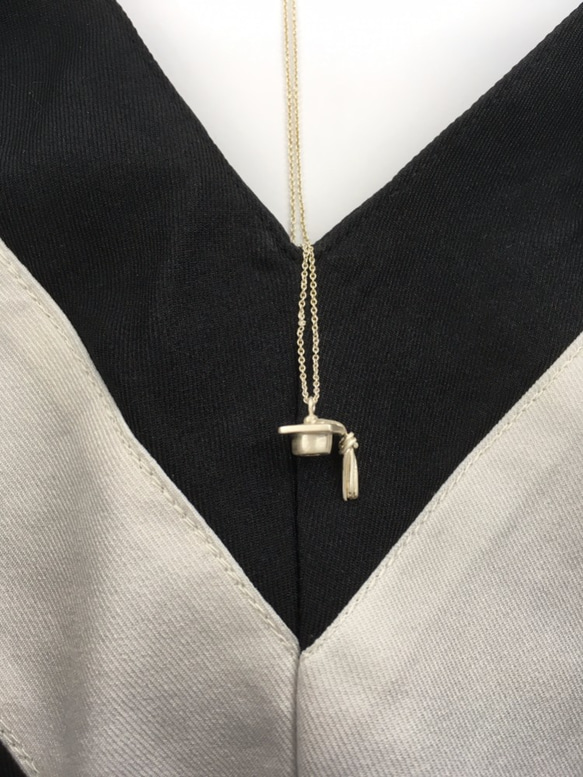 ✴BRのボレSiの✴卒業幸せな銀のペンダントネックレス 3枚目の画像