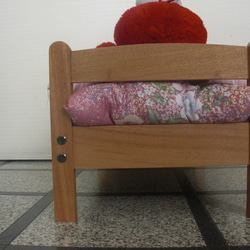 猫用ベッド　木製ペットベッド　天然木　ペットベッド　手作りベッド　スノコベッド　猫用寝台 7枚目の画像