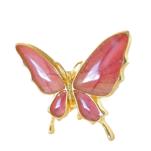 本物の蝶の羽　舞蝶リング　フリーサイズ　スカシジャノメ　[zps033g-sk] 15,048円