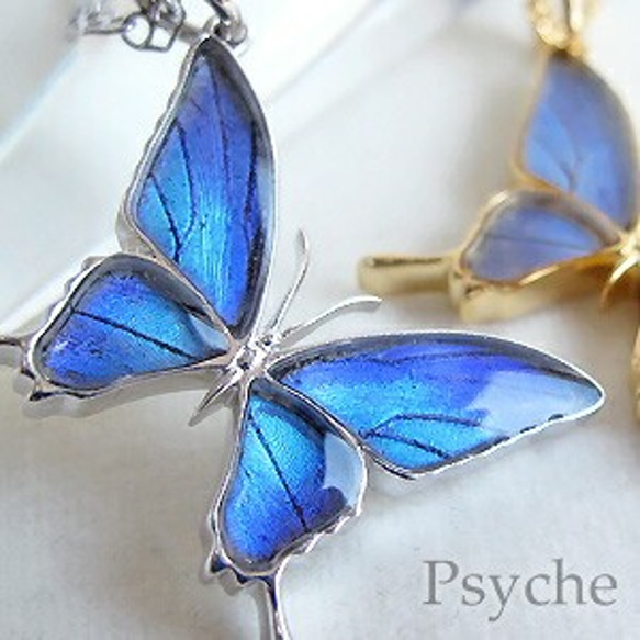 蝶モチーフ ネックレス 青色石 楽天市場】ネックレス・レディース・蝶・バタフライ・ブルートパーズ