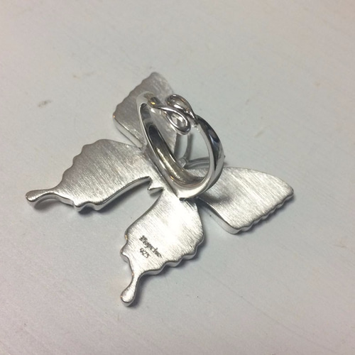 本物の蝶の羽 蝶リング ドクソコパチェルビナ [ps002-gr] 指輪・リング