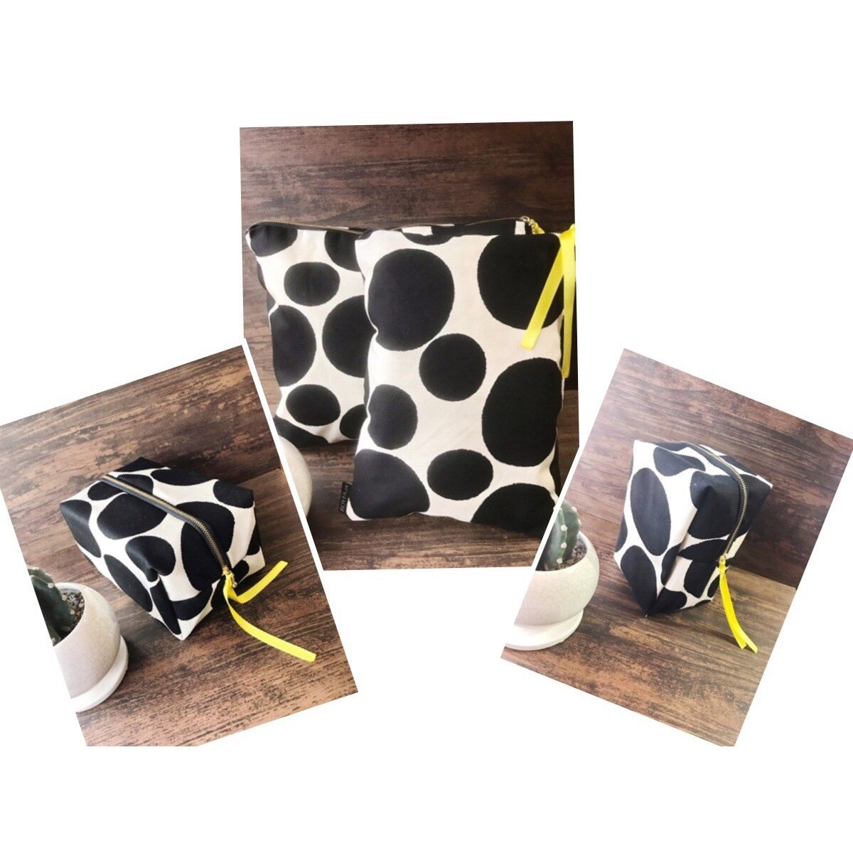 送料無料☆お得なベビー&トラベル3点セット☆マルチドット(モノトーン)