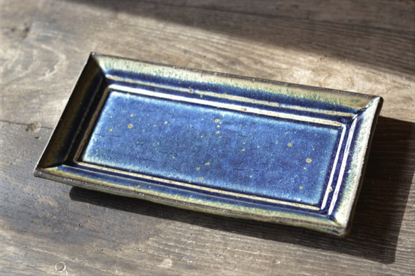 青釉角皿 2枚目の画像