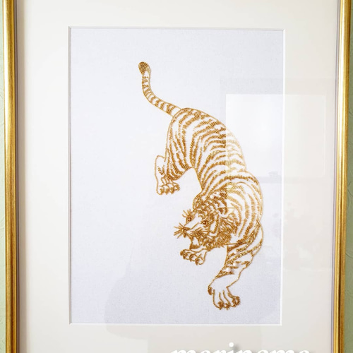 ビーズ刺繍虎さんアート☆ハローサーカス