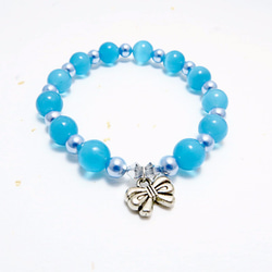 藍調blue - 施華洛世奇水晶珍珠 / 貓眼石 /手鍊 手環 禮物客製設計 第2張的照片
