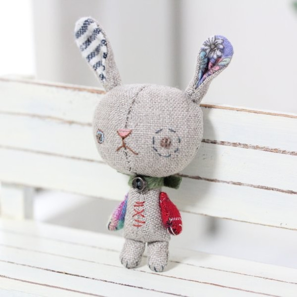 ちんまいxちんまい仔シリーズ うさぎ ぬいぐるみ あみのまち