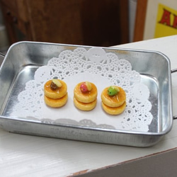 ひよこクリームが愛らしい　パンケーキ型マグネット３個セット 5枚目の画像