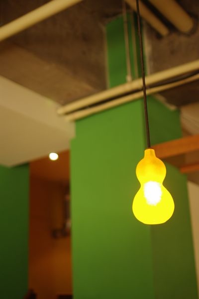 ひょうたん照明 P-003 黄