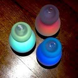 ひょうたんの小さいオイルランプ　赤