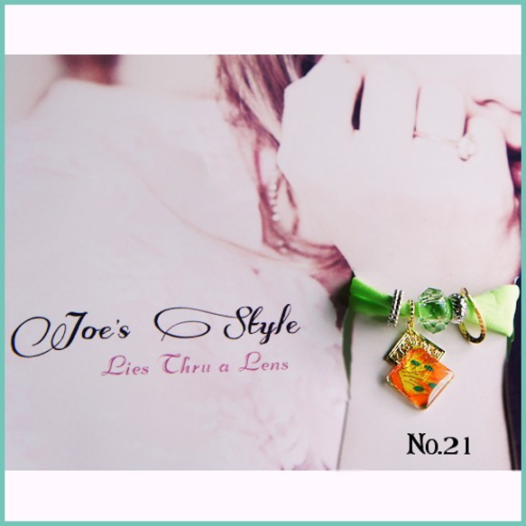 「NO.21 Chafur Bracelet」チャフルブレスレット◆NO.21 neon green 2枚目の画像