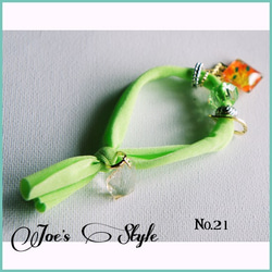 「NO.21 Chafur Bracelet」チャフルブレスレット◆NO.21 neon green 3枚目の画像