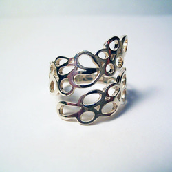 らせん雲リングspiral cloud　シルバーSV925　シンプル&クール　受注製作　送料無料⁂ギフト＊自分へのご褒美 1枚目の画像