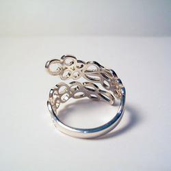 らせん雲リングspiral cloud　シルバーSV925　シンプル&クール　受注製作　送料無料⁂ギフト＊自分へのご褒美 3枚目の画像