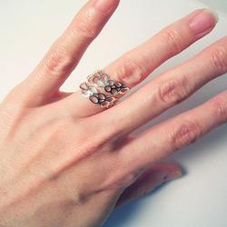 らせん雲リングspiral cloud　シルバーSV925　シンプル&クール　受注製作　送料無料⁂ギフト＊自分へのご褒美 4枚目の画像