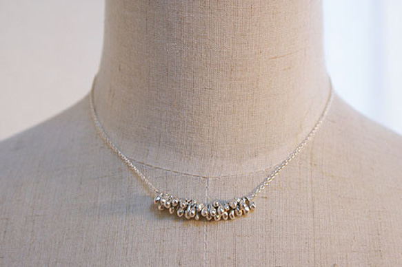 つぶ  grains/ネックレス/SILVER　（受注製作） 4枚目の画像