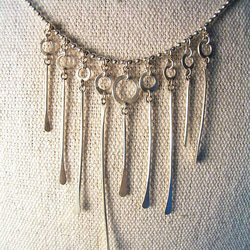 鈴なりシリーズ「よりそふ」 ネックレス～静かに奏でる銀の調べ～装い美しく⁂総シルバー⁂受注　送料無料 5枚目の画像