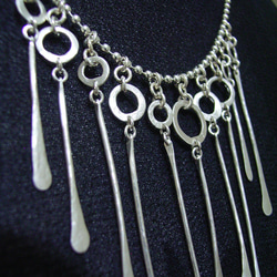 鈴なりシリーズ「よりそふ」 ネックレス～静かに奏でる銀の調べ～装い美しく⁂総シルバー⁂受注　送料無料 3枚目の画像