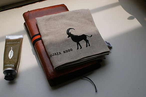 セーブルアンテロープ/リネンクロス⁂美しくてスタイリッシュなハンカチ⁂ 2枚目の画像