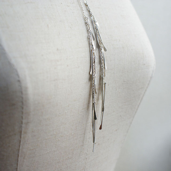 鈴なり－結いsuzunari-knot～クールにスタイリッシュに～総シルバーSV925＊送料無料＊受注 2枚目の画像