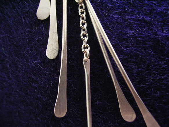 鈴なり－結いsuzunari-knot～クールにスタイリッシュに～総シルバーSV925＊送料無料＊受注 3枚目の画像