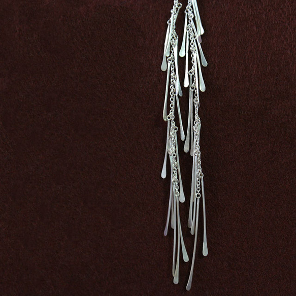 鈴なり－結いsuzunari-knot～クールにスタイリッシュに～総シルバーSV925＊送料無料＊受注 5枚目の画像