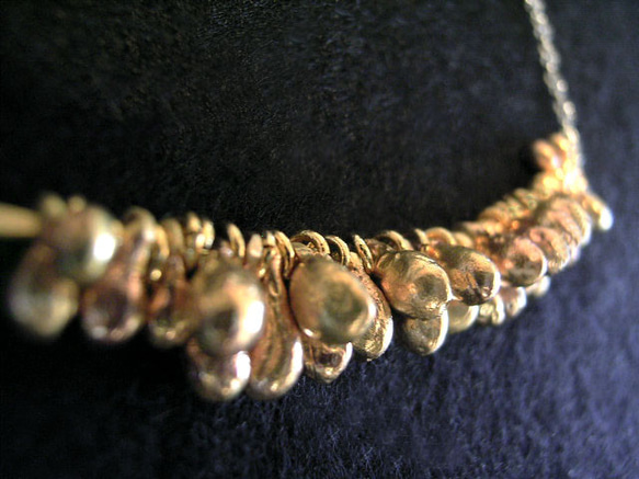 【送料無料】つぶ grains/ネックレス/BRASS(受注製作） 2枚目の画像