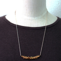 【送料無料】つぶ grains/ネックレス/BRASS(受注製作） 5枚目の画像