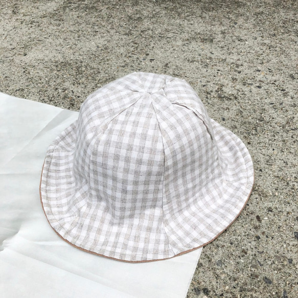 グリッド/ライトコーヒーグリッド/漁師の帽子花の帽子両面 7枚目の画像