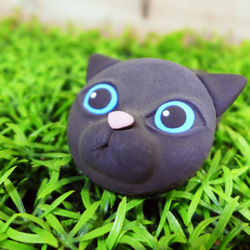 【土星垣】黑貓一號鑰匙圈｜毛孩星球系列｜【Saturn Ring】Pet Planet：Cat(Black) 第2張的照片