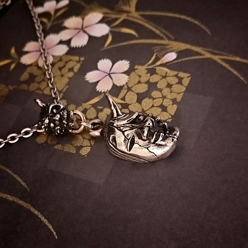 般若×能面」ネックレス(トップ) ネックレス・ペンダント 般若×能面」ネックレス(トップ) ネックレス・ペンダント
