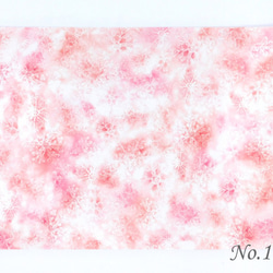 雪の結晶ラッピングペーパー（デザインペーパー）ピンク～パープル系１０枚 2枚目の画像