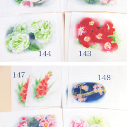 和紙便箋お好みの15枚：花６ 4枚目の画像