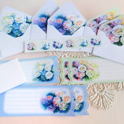 ３種のバラのミニ封筒＆メッセージカード 2枚目の画像