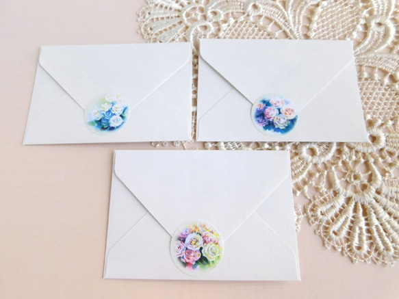 ３種のバラのミニ封筒＆メッセージカード 5枚目の画像