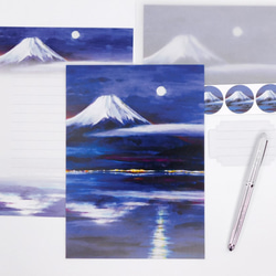月夜の富士山レターセット 6枚目の画像
