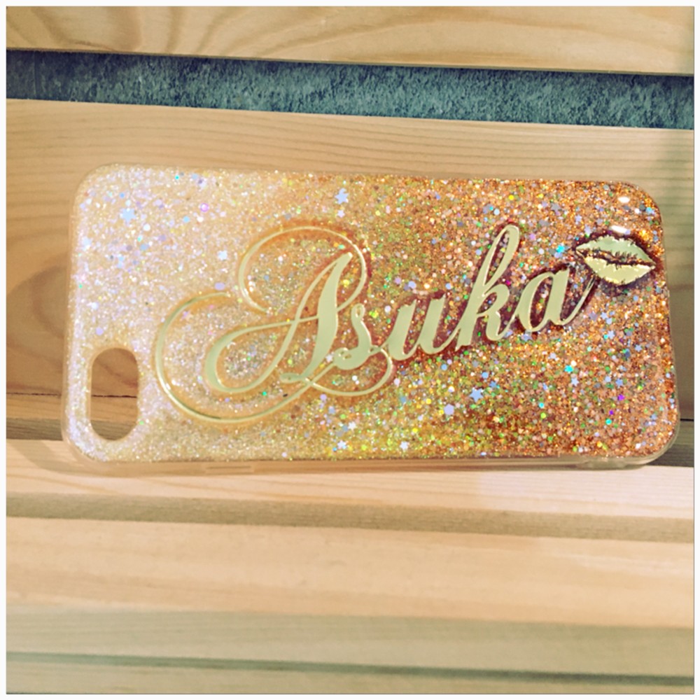 【S－５２ 】iphone galaxy xperia対応　名前やロゴが入れられるスマホケース