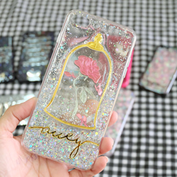 イニシャル&名入れ♡リボン✨パール ツリー⭐︎キラキラ iPhoneケース イニシャル＆名入れ♡リボン キラキラ✨パール ツリーオリジナル