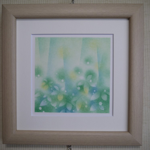 【原画】『雨粒の精ポタリ』（絵画　パステル画　精霊） 5月の雨(パステル原画) 絵画 毛利千恵子 通販 2806430｜Creema