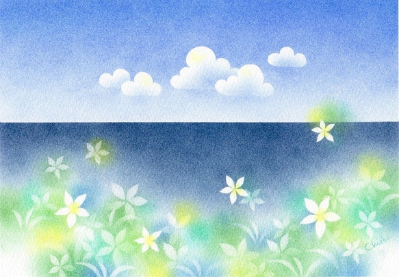夏の風(パステル原画) 3枚目の画像